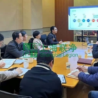 上海联净-闵行区科委陈红铭副主任率队莅临上海联净，并现场办公