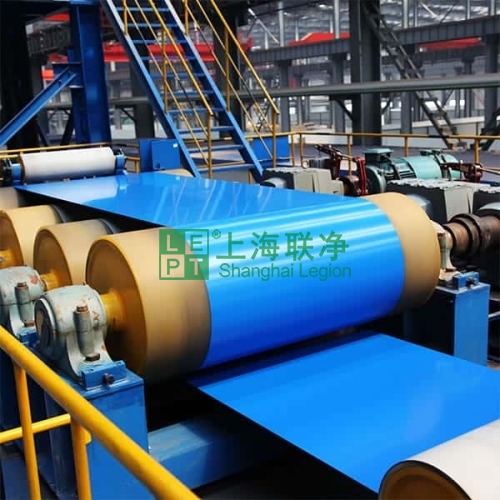 上海联净-覆膜彩钢板生产线